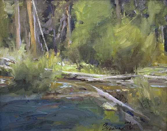 Along the Creek 8x10 by Howard Fridland.jpg